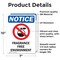 Signmission Fragrance Free Environment Sign With Symbol, 7 in W x Rectangle, Vinyl Decal OS-2PACK-NS-D-710-V-12909 - alternate 2
